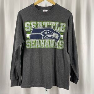 NFL Team Apparel Seattle Seahawks Medium Graphic Long Sleeve Shirt Football